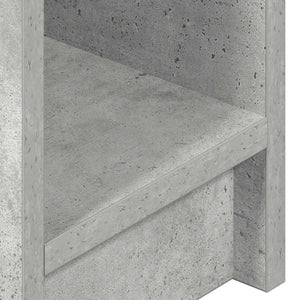 Betongrauer Nachttisch mit Schublade