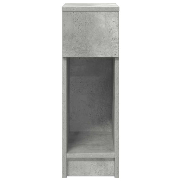 Nachttische mit Schublade, 2er Set Betongrau