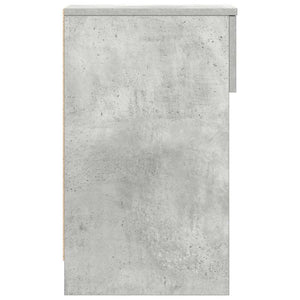Nachttische mit Schublade, 2er Set Betongrau