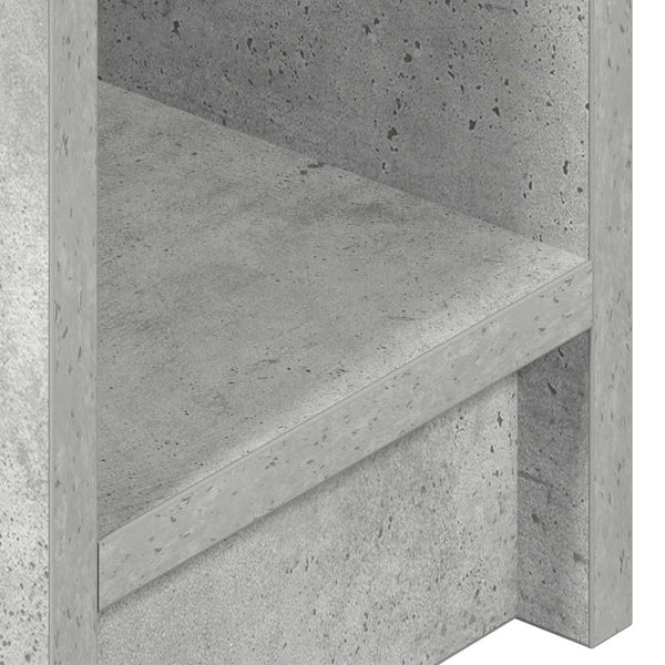 Nachttische mit Schublade, 2er Set Betongrau