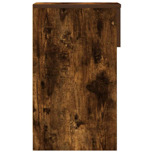 vidaXL Table de chevet avec tiroir chêne fumé 20x36x60 cm