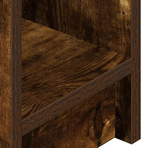 vidaXL Table de chevet avec tiroir chêne fumé 20x36x60 cm
