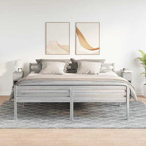 Nachttische Grau Sonoma mit Schublade, 2er Set