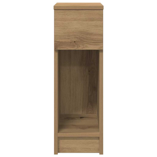 Nachttische mit Schublade, 2er-Set Eiche