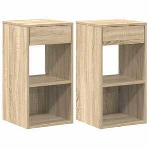 Nachttische Sonoma-Eiche mit Schublade, 2er-Set