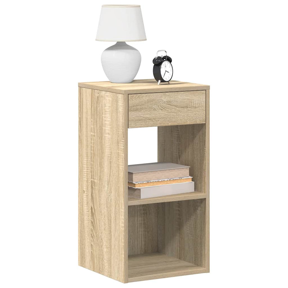Nachttische Sonoma-Eiche mit Schublade, 2er-Set
