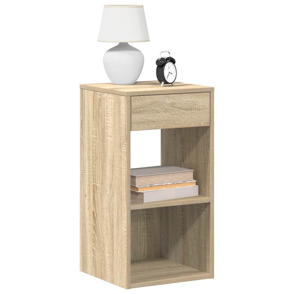 Nachttische Sonoma-Eiche mit Schublade, 2er-Set