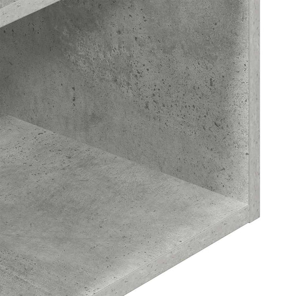 Betongrauer Nachttisch mit Schublade