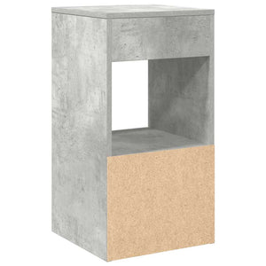 Nachttische mit Schublade, 2er Set, Betongrau