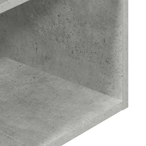 Nachttische mit Schublade, 2er Set, Betongrau