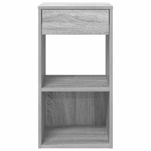 Nachttische mit Schublade, 2er-Set, Grau