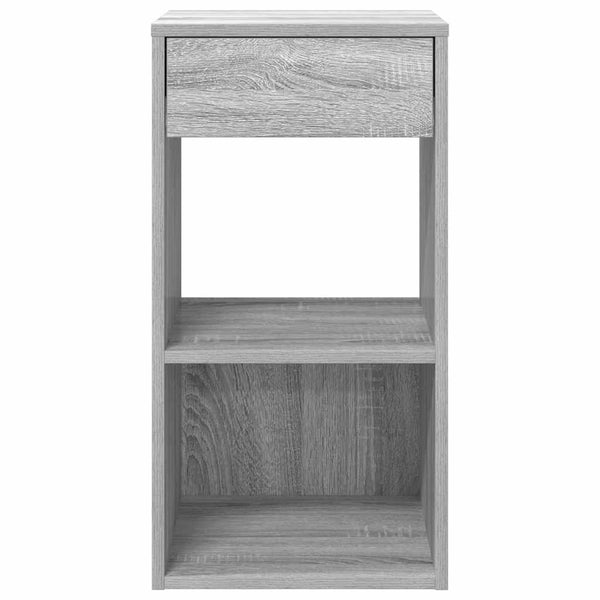 Nachttische mit Schublade, 2er-Set, Grau