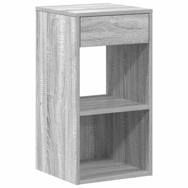 Nachttische mit Schublade, 2er-Set, Grau
