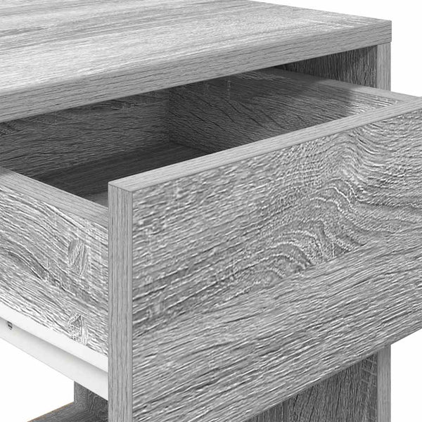 Nachttische mit Schublade, 2er-Set, Grau