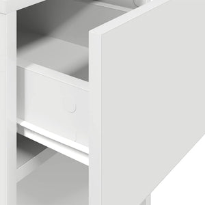 Computerschrank Weiß mit Schublade