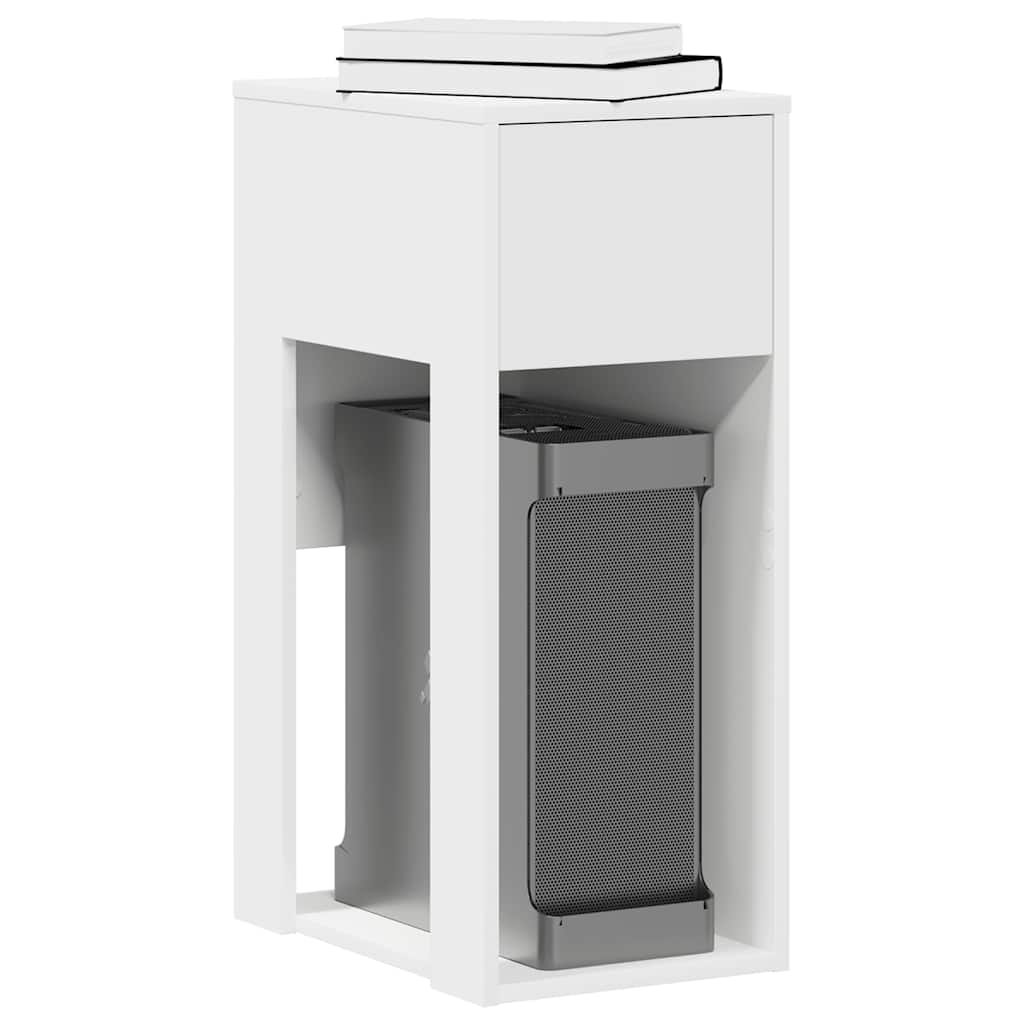 Computerschrank Weiß mit Schublade
