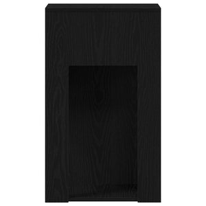 Computerschrank mit Schublade, Schwarz, 30x44x74 cm