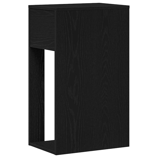 Computerschrank mit Schublade, Schwarz, 30x44x74 cm