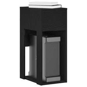 Computerschrank mit Schublade, Schwarz, 30x44x74 cm