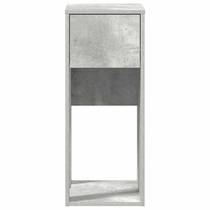 Computerschrank Betongrau mit Schublade