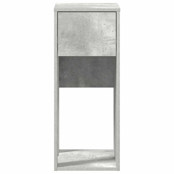 Computerschrank Betongrau mit Schublade