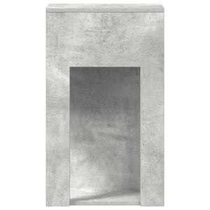 Computerschrank Betongrau mit Schublade