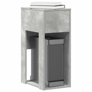 Computerschrank Betongrau mit Schublade