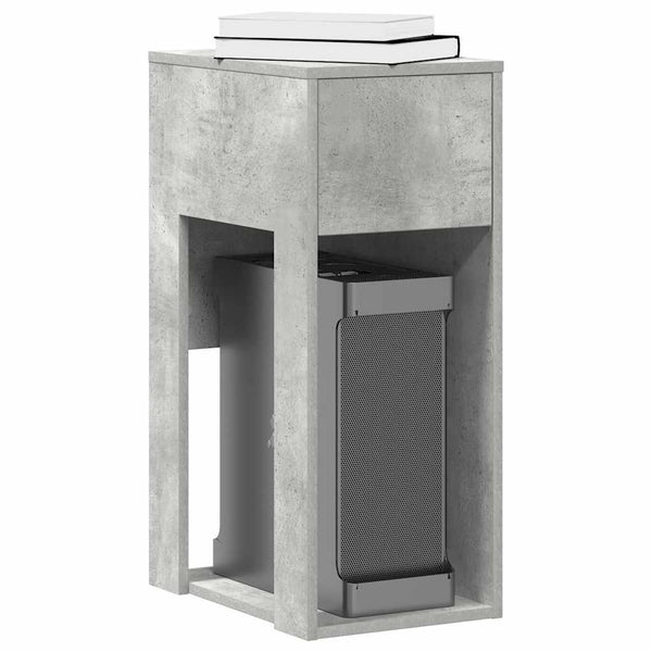 Computerschrank Betongrau mit Schublade