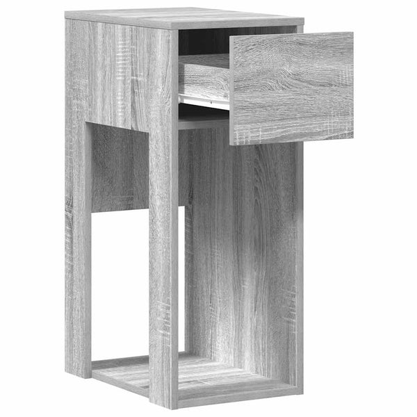 vidaXL Armoire d'ordinateur avec tiroir Gris Sonoma 30x44x74 cm
