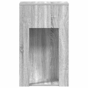 vidaXL Armoire d'ordinateur avec tiroir Gris Sonoma 30x44x74 cm