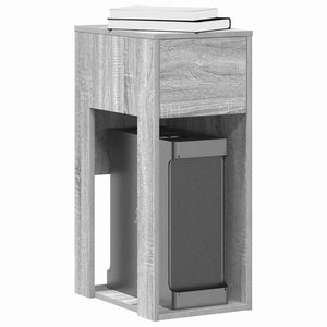 vidaXL Armoire d'ordinateur avec tiroir Gris Sonoma 30x44x74 cm