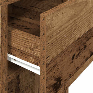 Computerschrank Altholz-Optik mit Schublade