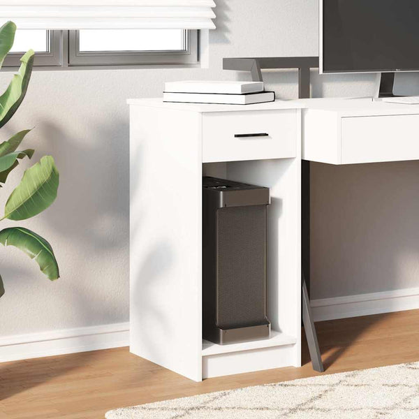 vidaXL Armoire informatique avec tiroir Blanc 35x45x77 cm