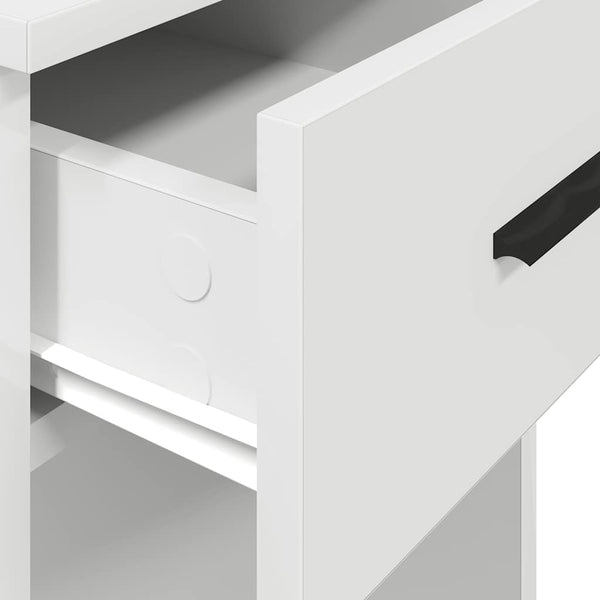 vidaXL Armoire informatique avec tiroir Blanc 35x45x77 cm