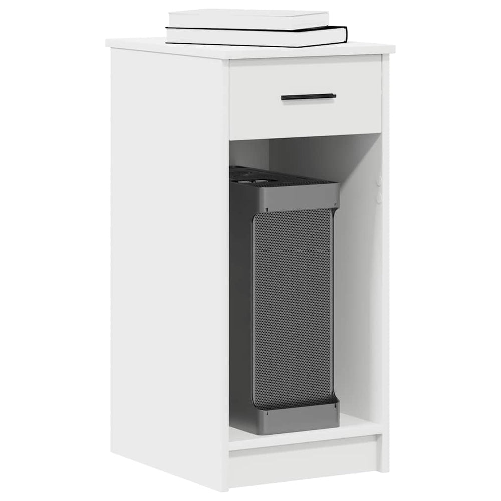 Computerschrank Weiß mit Schublade 35x45x77 cm