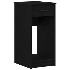 vidaXL Meuble informatique avec tiroir Noir 35x45x77 cm