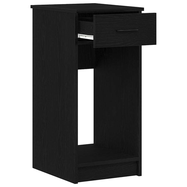 vidaXL Meuble informatique avec tiroir Noir 35x45x77 cm