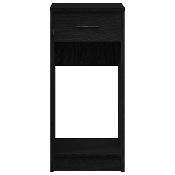 vidaXL Meuble informatique avec tiroir Noir 35x45x77 cm