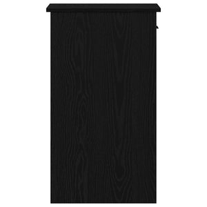 vidaXL Meuble informatique avec tiroir Noir 35x45x77 cm