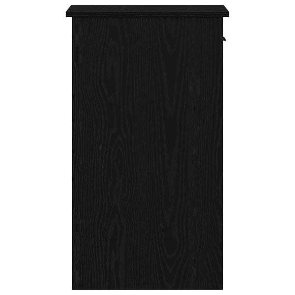 vidaXL Meuble informatique avec tiroir Noir 35x45x77 cm