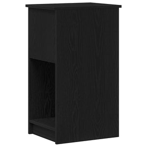vidaXL Meuble informatique avec tiroir Noir 35x45x77 cm