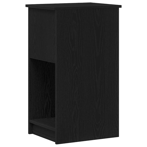 vidaXL Meuble informatique avec tiroir Noir 35x45x77 cm