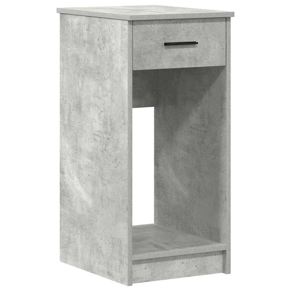 Computerschrank Betongrau mit Schublade