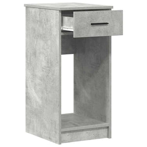 Computerschrank Betongrau mit Schublade
