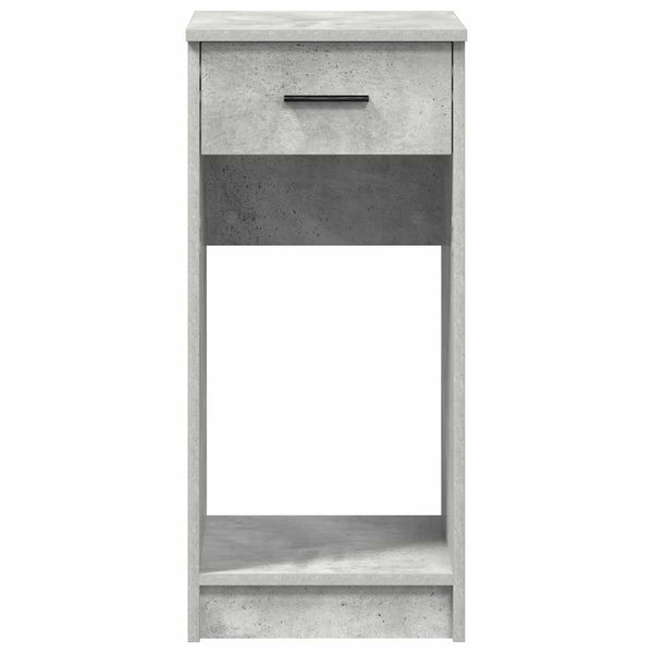 Computerschrank Betongrau mit Schublade