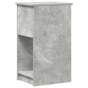 Computerschrank Betongrau mit Schublade