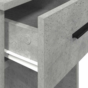 Computerschrank Betongrau mit Schublade