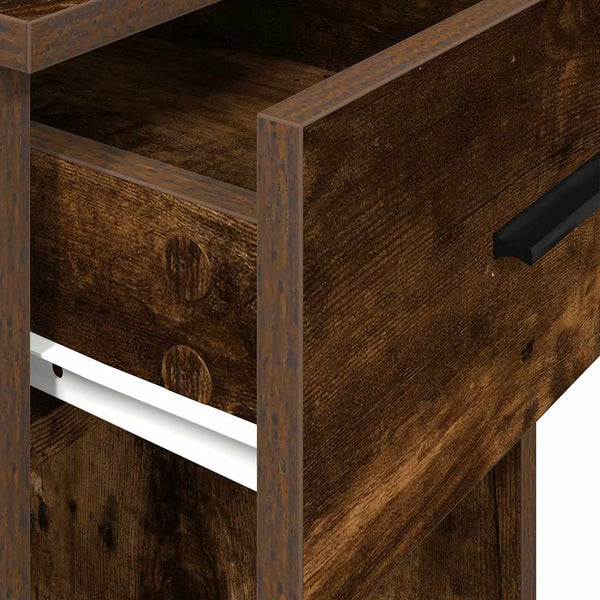 Computerschrank Räuchereiche mit Schublade