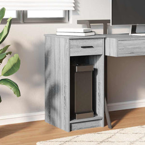 Computerschrank Grau Sonoma mit Schublade