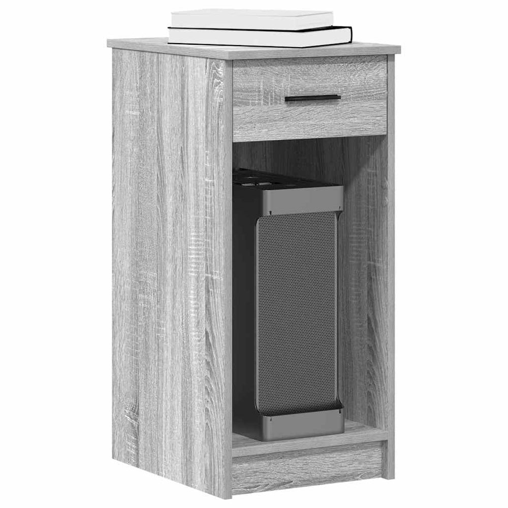 Computerschrank Grau Sonoma mit Schublade